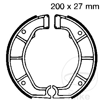 BMW R 80 R RT GS PD Bremsbacken hinten ohne Feder EBC R 100 GS PD RT R