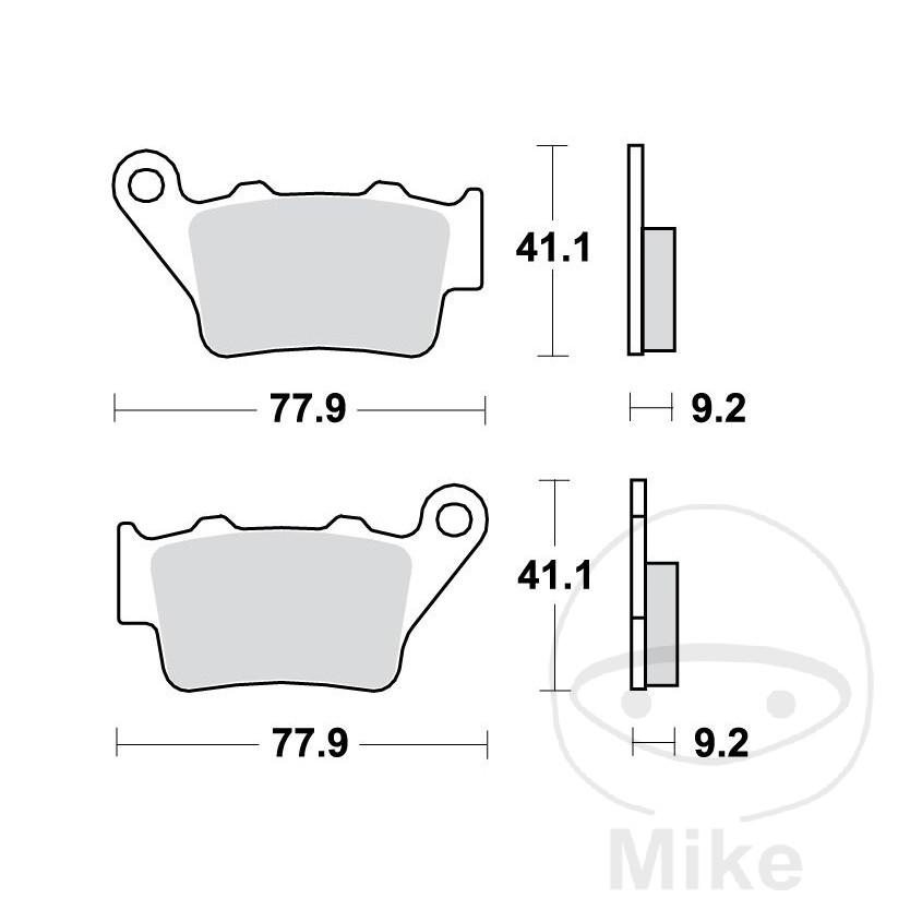 BMW F650 F650ST C1 Bremsklotz Bremsbelag hinten Sinter SH TRW F 900 R XR