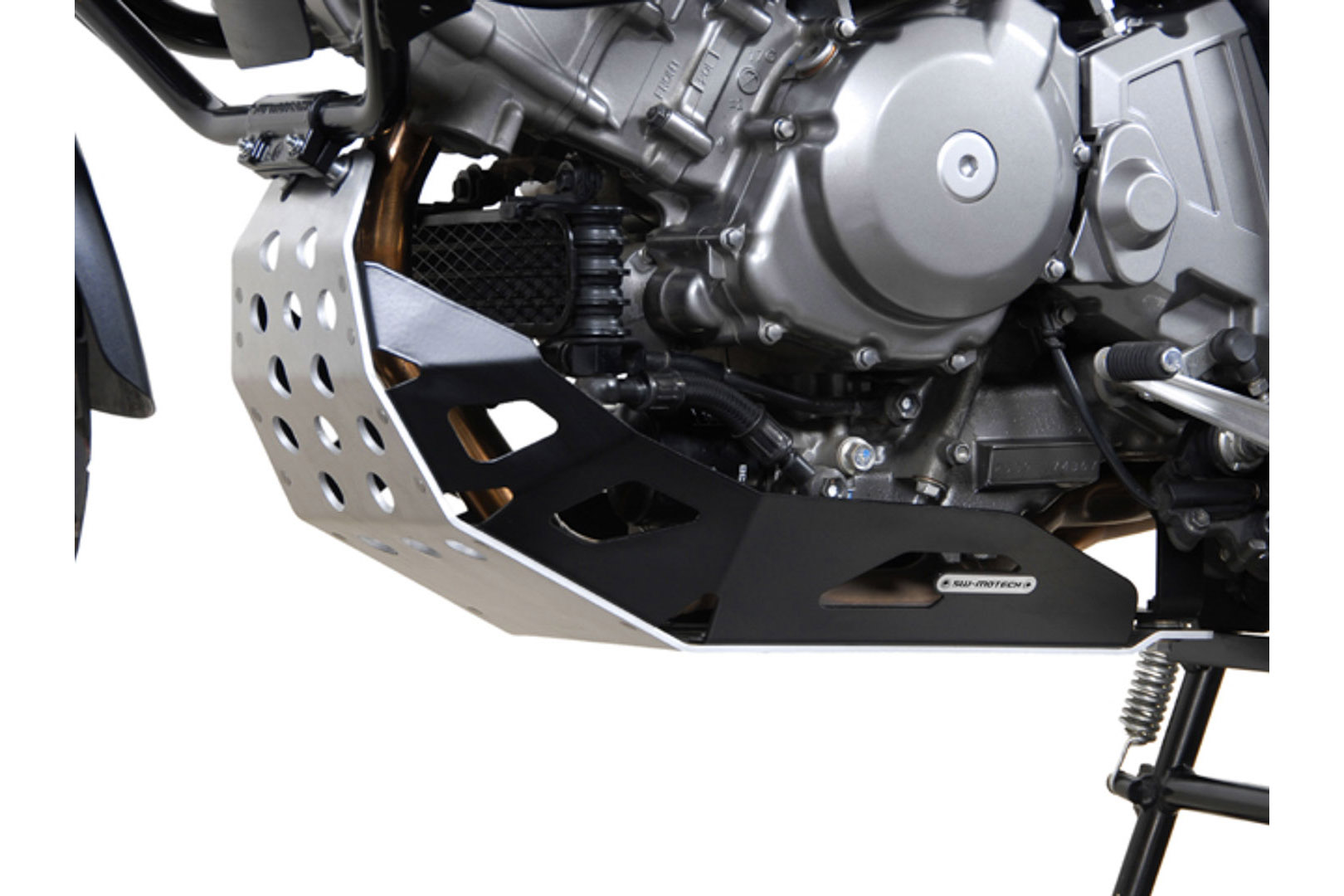 SW-Motech Motorschutz Schwarz / Silbern für Suzuki DL 650 V-Strom (04-10)