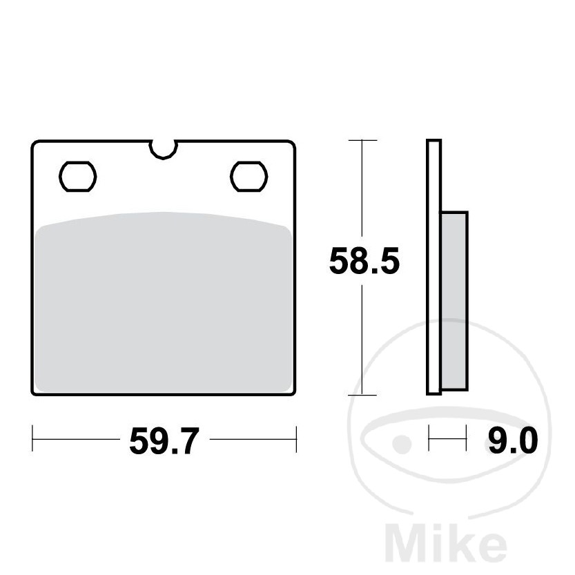 Bremsklotz Bremsbelag Standard TRW für BMW R65 3Serie R80 RT GS + Paris Dakar R100GS + PD