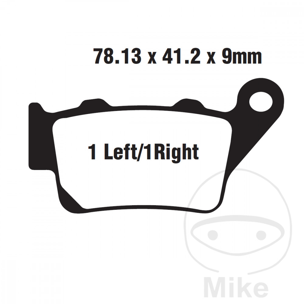 Bremsklotz Bremsbelag hinten Standard Scooter EBC für BMW C1 125 / 200