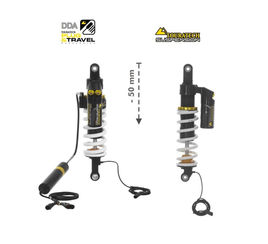 Touratech Suspension FAHRWERKSET Plug & Travel Tieferlegung -50mm BMW R 1200GS/R1250GS ab 2017