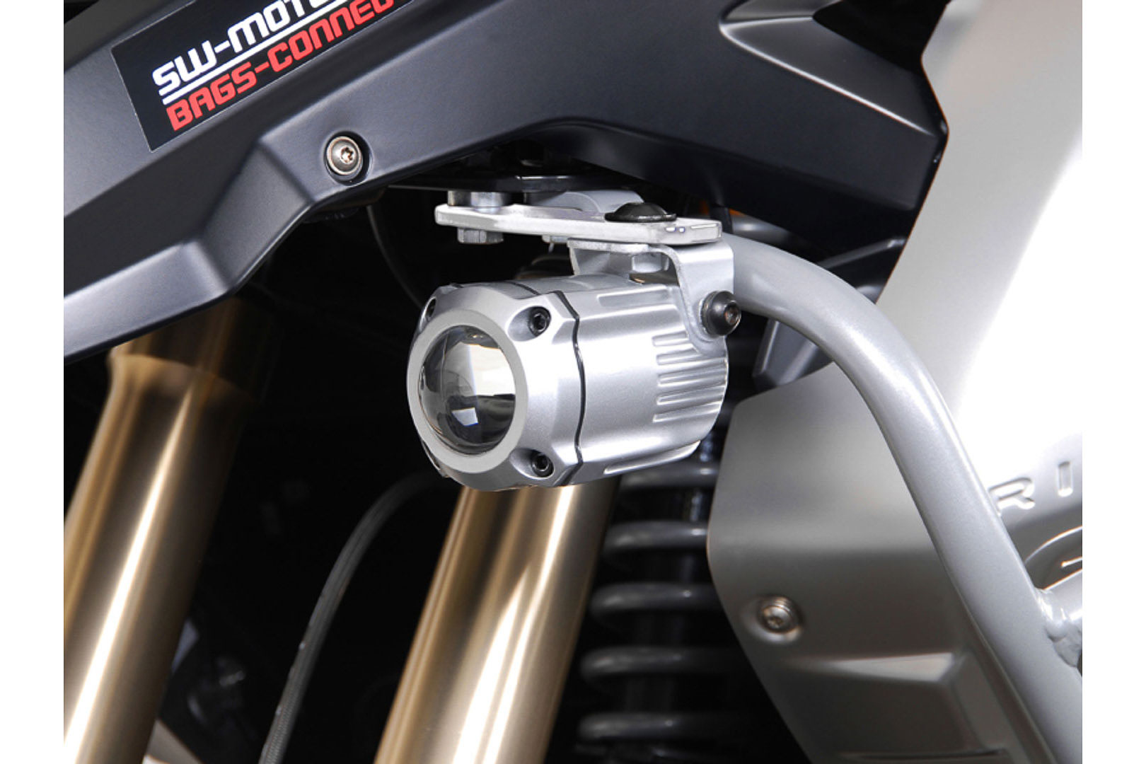 SW-Motech Halter für Zusatzscheinwerfer Silbern für BMW K25 R1200GS (08-12)