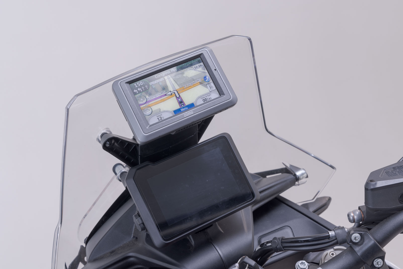 SW-Motech Navi - Halter im Cockpit Schwarz für KTM 890 Adv (22-) / 890 SM T (23-)