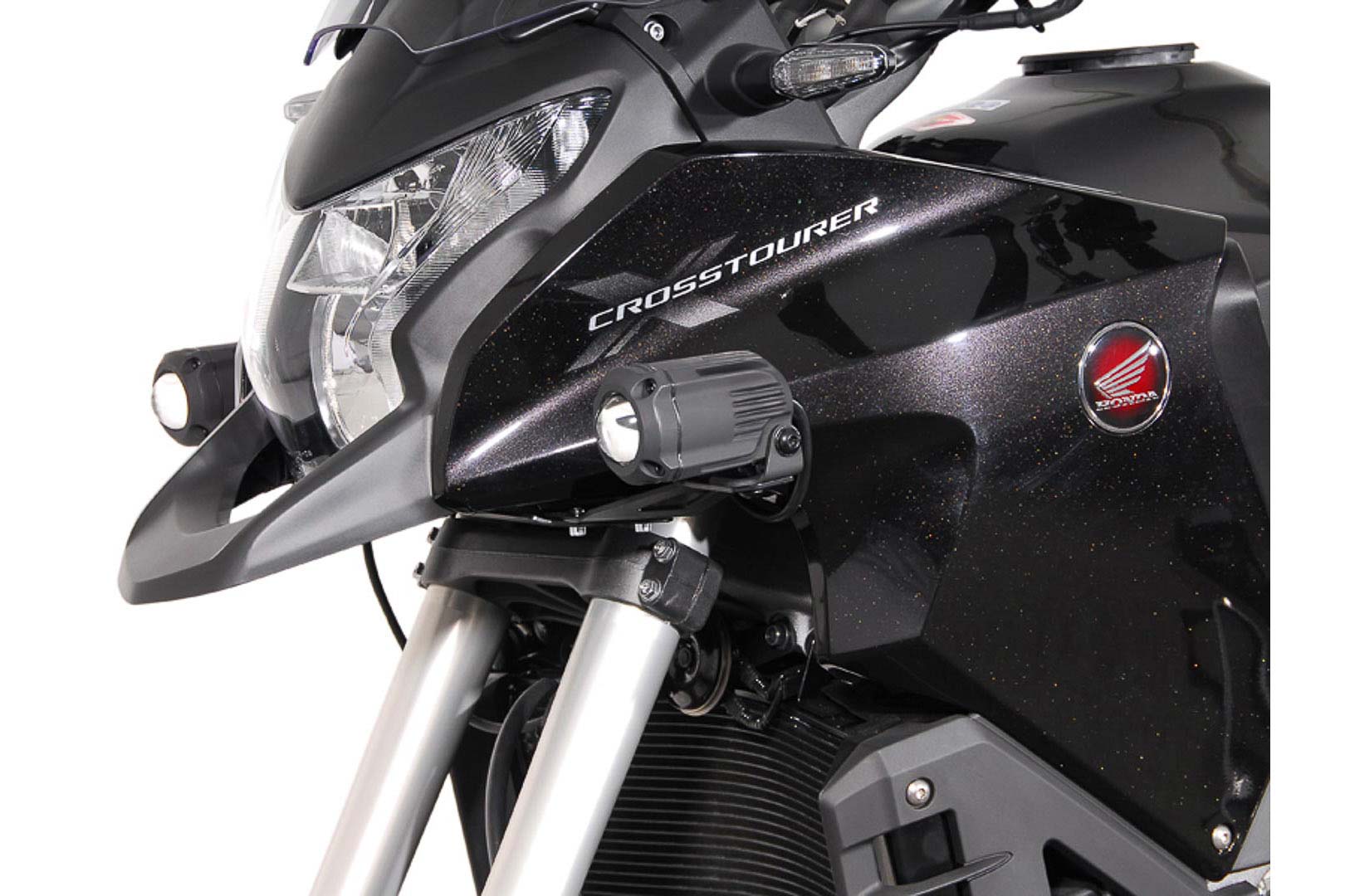 SW-Motech Halter für Zusatzscheinwerfer Schwarz für Honda Crosstourer (11-)