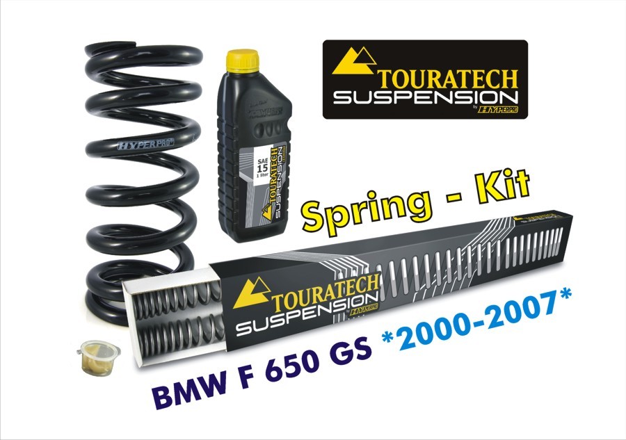 Touratech Progressive Federn für Gabel und Federbein BMW F650GS 2000-2007 *Austauschfedern*