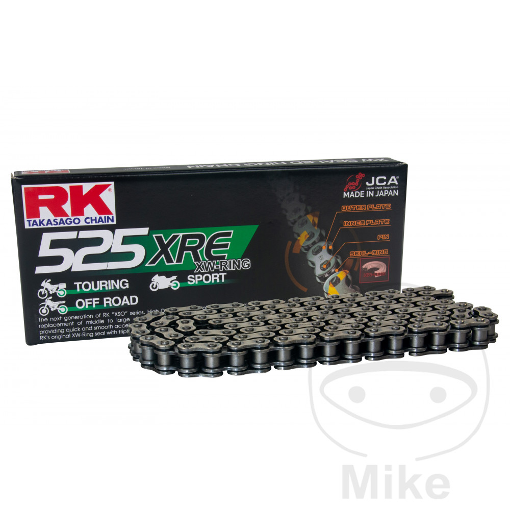 RK XW - Ringkette 525XRE/122 Kette offen mit Nietschloss für BMW F900R F900XR F850GS