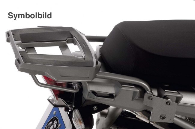 Alurack Topcaseträger Kombination ohne Original Gepäckbrücke schwarz für BMW R1200GS (2008-2012)