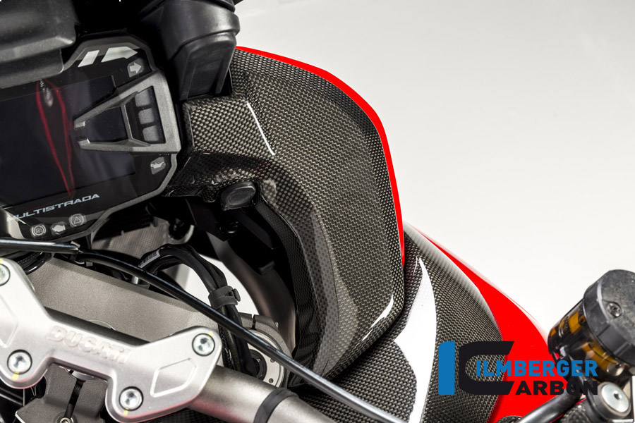 Carbon Abdeckung neben Cockpit rechts glanz für Ducati Multistrada 1200 DVT / Enduro