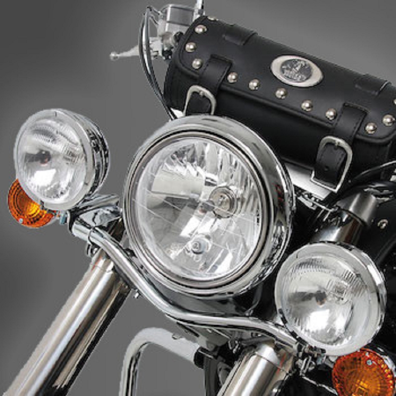 Hepco&Becker Zusatzscheinwerfer Twinlight - Set Chrom Scheinwerfer für BMW R850C R1200C