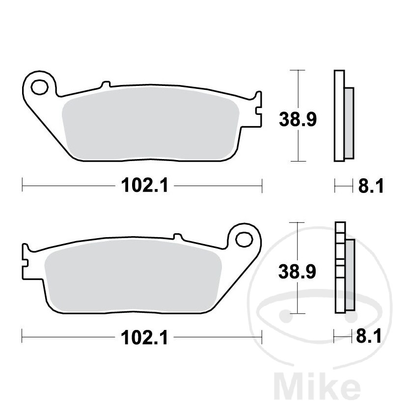 BMW C 600 650 Sport Bremsklotz Bremsbelag vorne Sinter TRW C650GT C Evolution