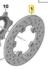 BMW C 1 125 200 original Bremsscheibe vorn oder hinten