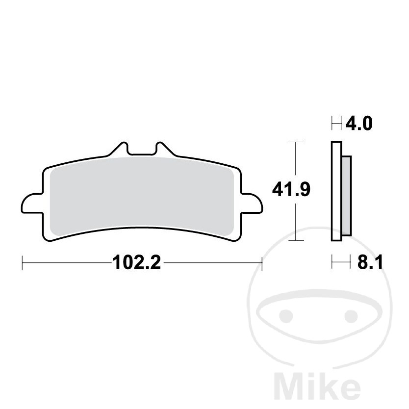 BMW HP4 2012-2016 Bremsbelag Bremsklotz vorne Sinter SCR TRW HP2 Sport