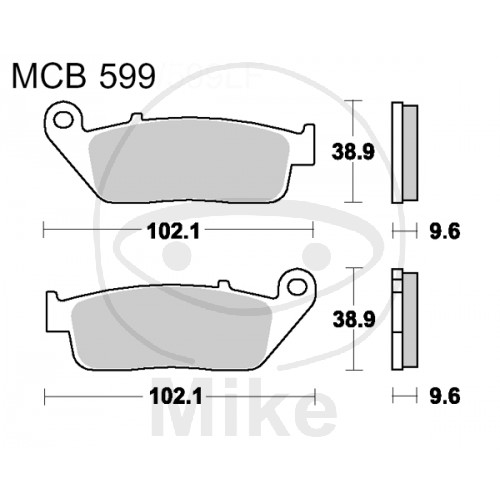 Bremsklotz Bremsbelag vorn/hinten Standard TRW für BMW C600 Sport C650GT