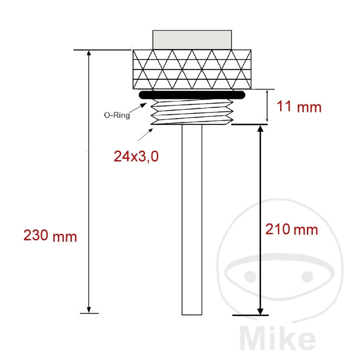 Öltemperatur Direktmesser JMP 24X3MM für BMW F800S F800ST