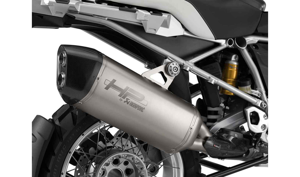 HP Sportschalldämpfer Auspuff Akrapovic EU4 für BMW R1200GS LC + Adventure LC