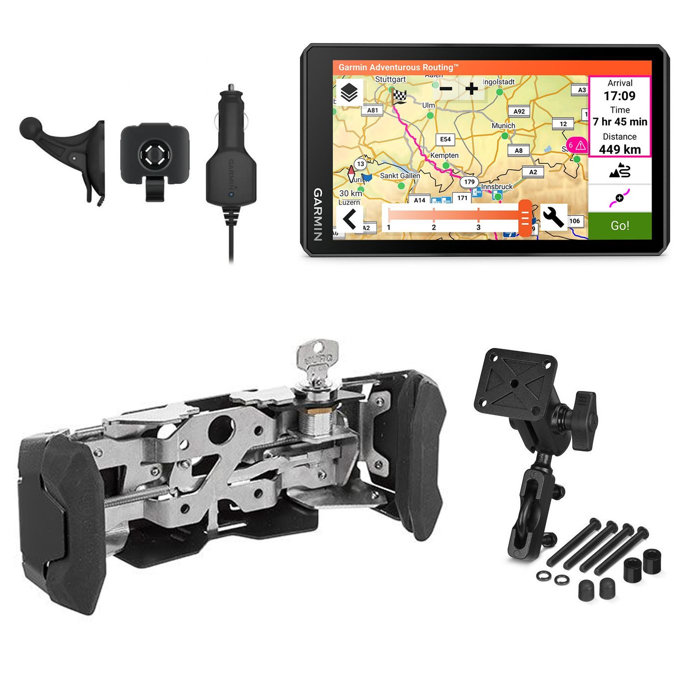 Garmin zumo XT2 Bike & Car Set, schwarz