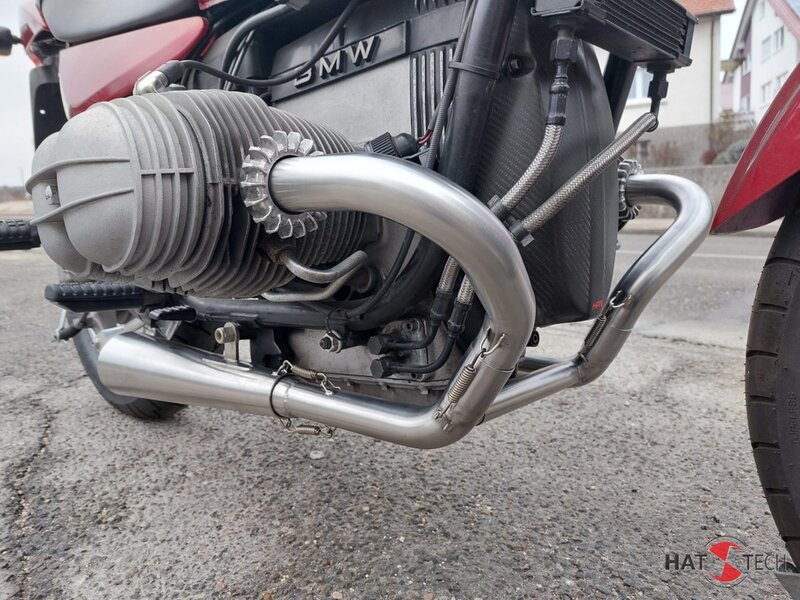 SIDEPIPE Komplettanlage für BMW R80 R  R100 R Mystic + GS Paralever Komplettanlage mit Krümmer und S