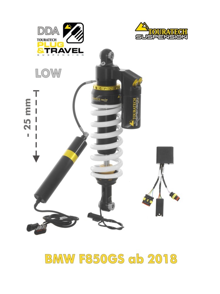 Touratech Suspension Tieferlegung Federbein -25mm für BMW F850 GS ab 2018 DDA / Plug & Travel