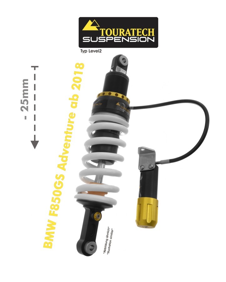 Touratech Suspension Tieferlegung -25mm für BMW F850GS Adventure ab 2018 Typ Level2