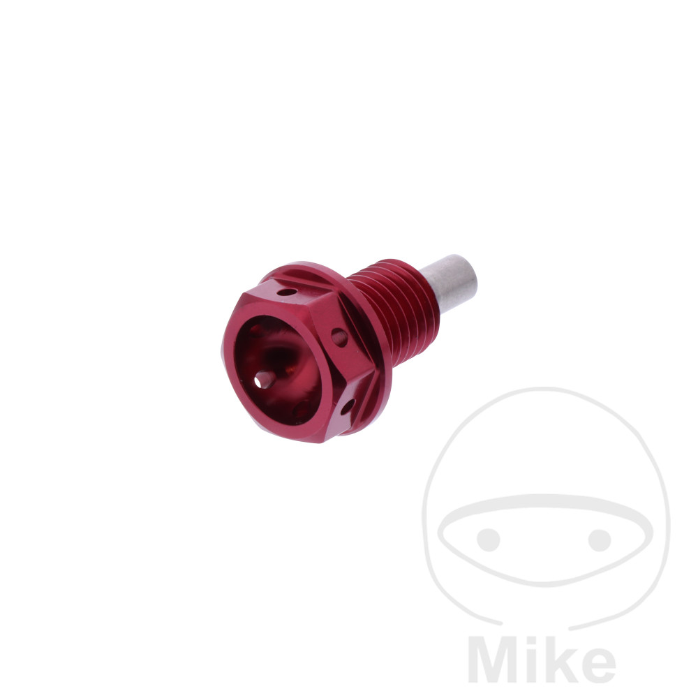 Ölablassschraube magnetisch JMP BOM12 X 1.50 mm 15 mm Alu Racing rot für BMW C1 125/200