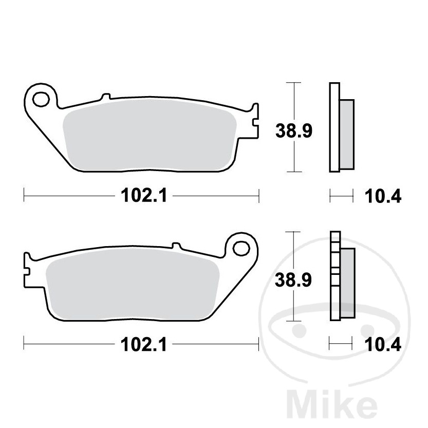 BMW C 600 650 Sport Bremsklotz Bremsbelag Sinter hinten TRW C650GT