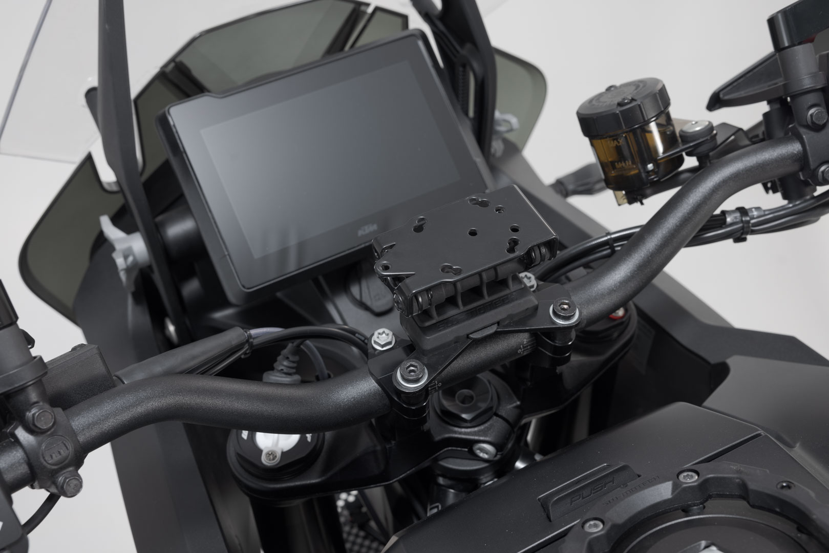 SW-Motech Navi Halter am Lenker Schwarz für KTM 1290 Super Adventure (21-)