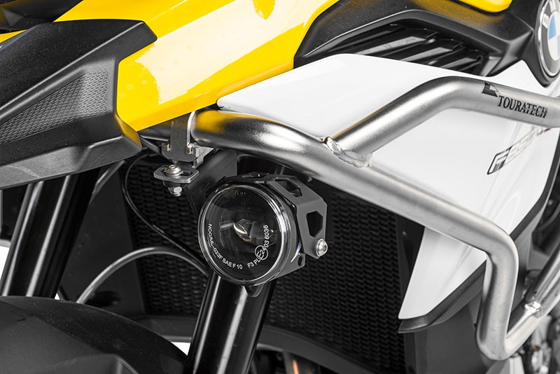 LED Zusatzscheinwerfer Satz Nebel rechts / Fernlicht links für Touratech Sturzbügel F850GS / F750GS