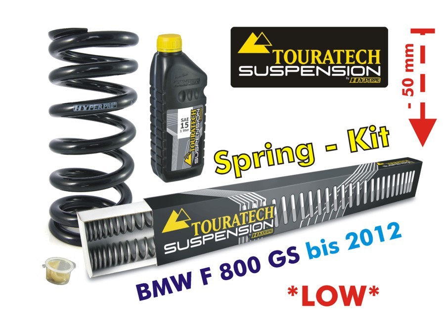 Touratech Suspension Tieferlegung um 50mm BMW F800GS bis 12 *Austauschfedern*