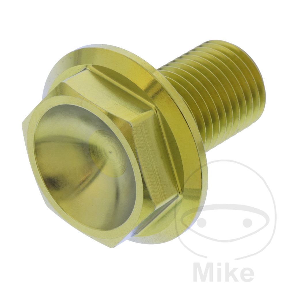 Schraube Achse JMP M14X1.50 mm 22 mm Titan gold für BMW F800GS 2008-2015 + Adventure 2013-2015