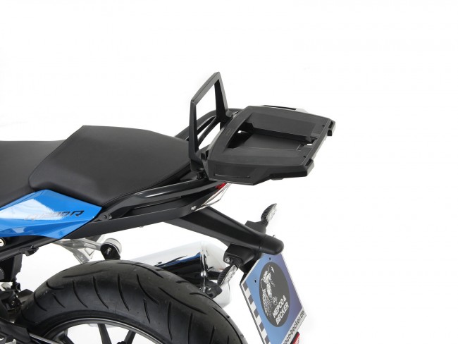 Alurack Kombination mit originalem BMW Topcaseträger schwarz für BMW R1200R LC (2015-2018)