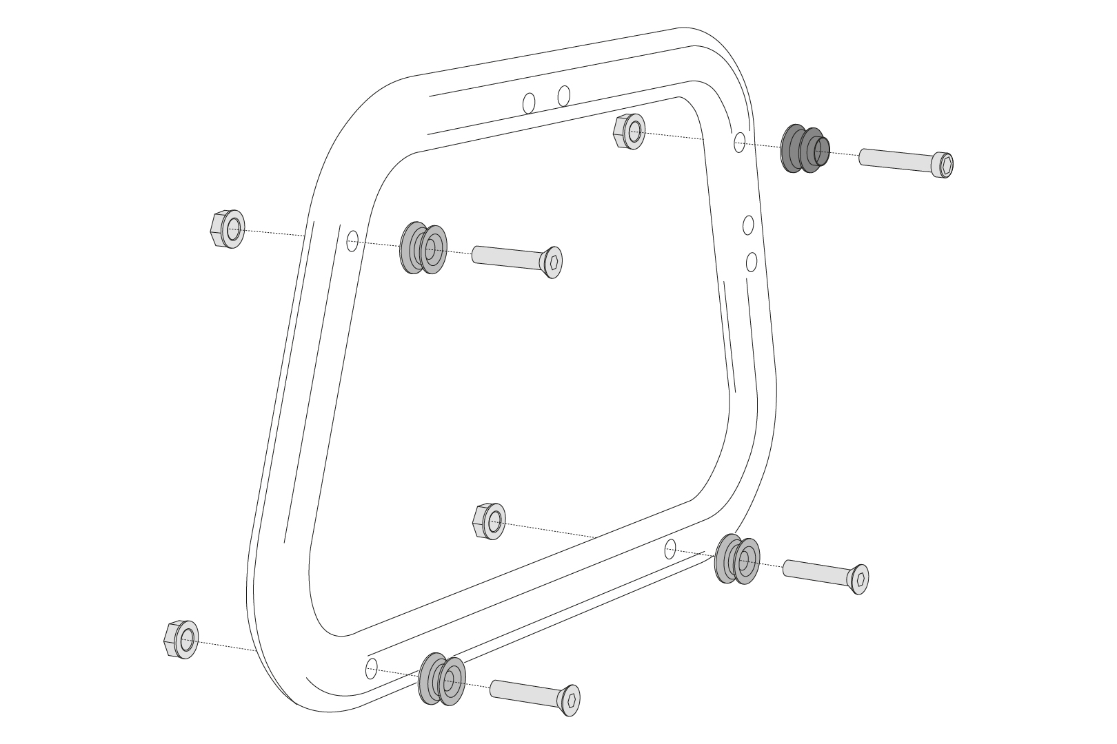 SW-Motech Adapterkit für EVO Kofferträger für AERO ABS Seitenkoffer Montage von 2 Koffern