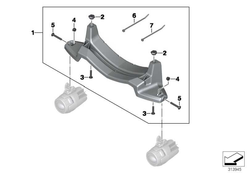 BMW R1200GS LC Halter für LED Zusatzscheinwerfer R 1200 GS LC