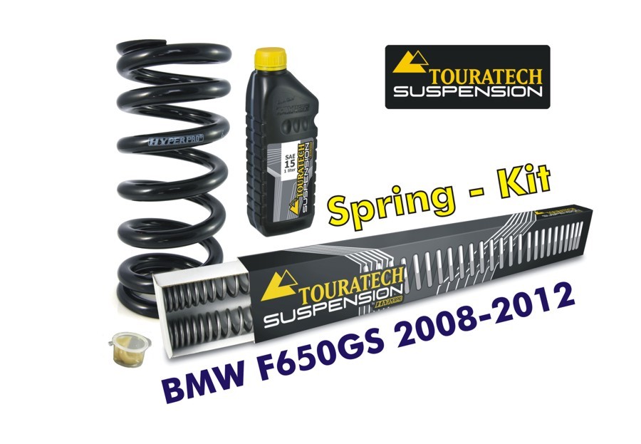 Touratech Progressive Federn Gabel und Federbein für BMW F650GS TWIN 2008-2012 Austauschfedern