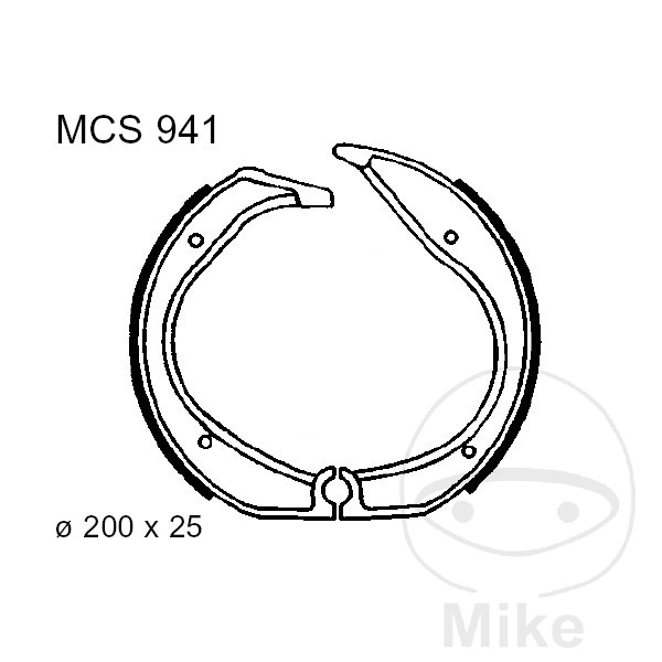 Bremsbacken ohne Feder TRW für BMW R45 N S R65G/S R65 1980-1989 R80 ST RT G/S R100