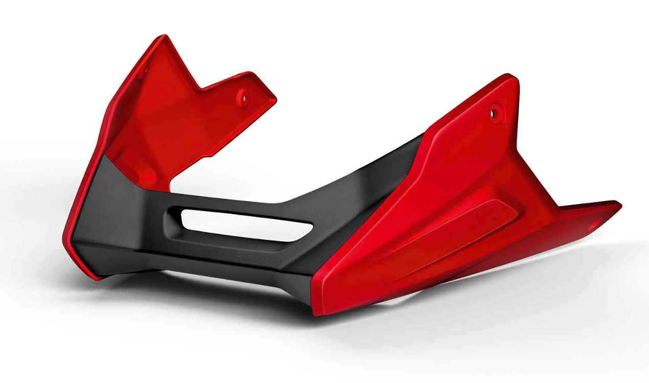 Original BMW Motorspoiler Racingred uni für K83 F900R K84 F900XR