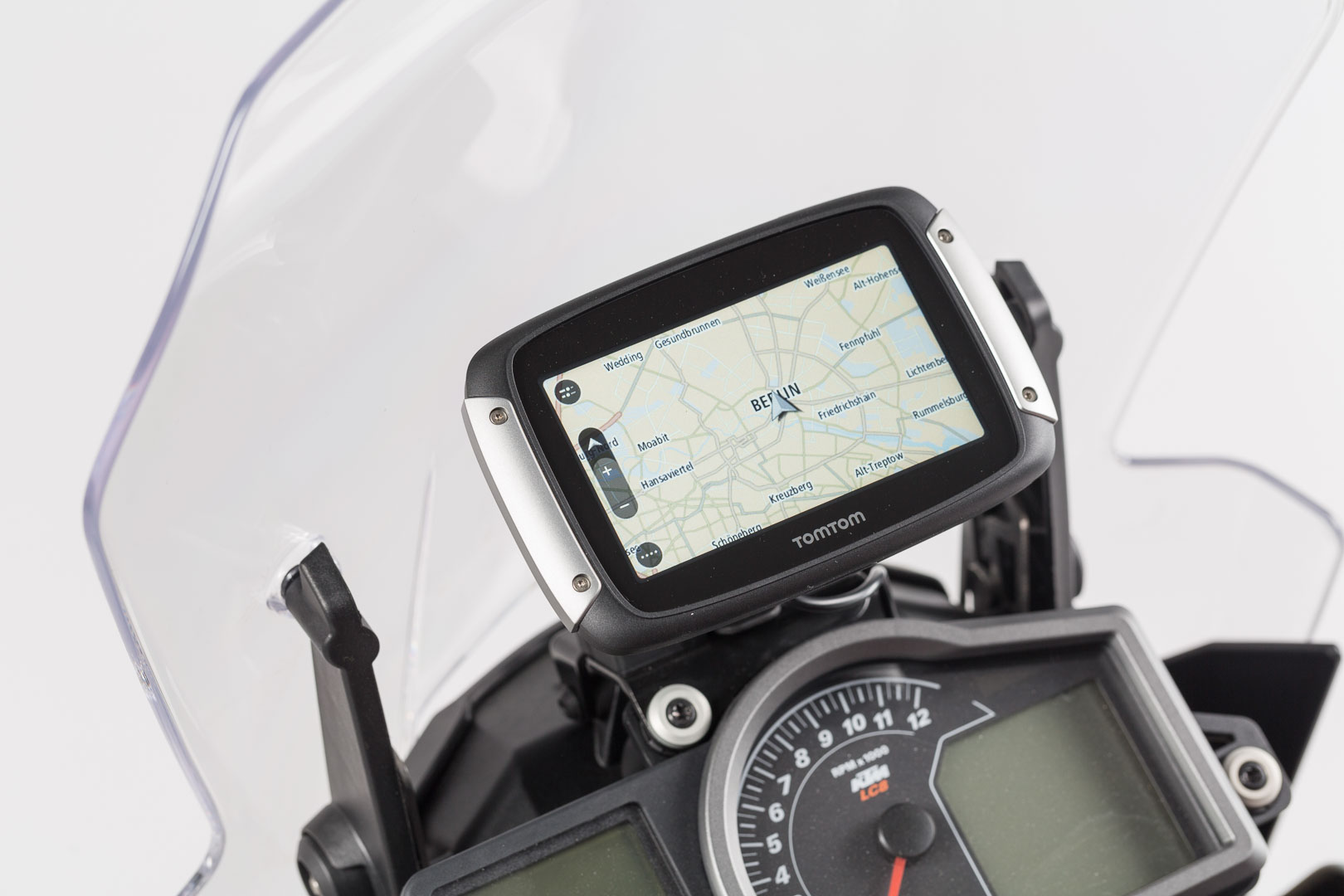 SW-Motech Navi Halter im Cockpit Schwarz für KTM 1050 / 1090 / 1190 Adventure