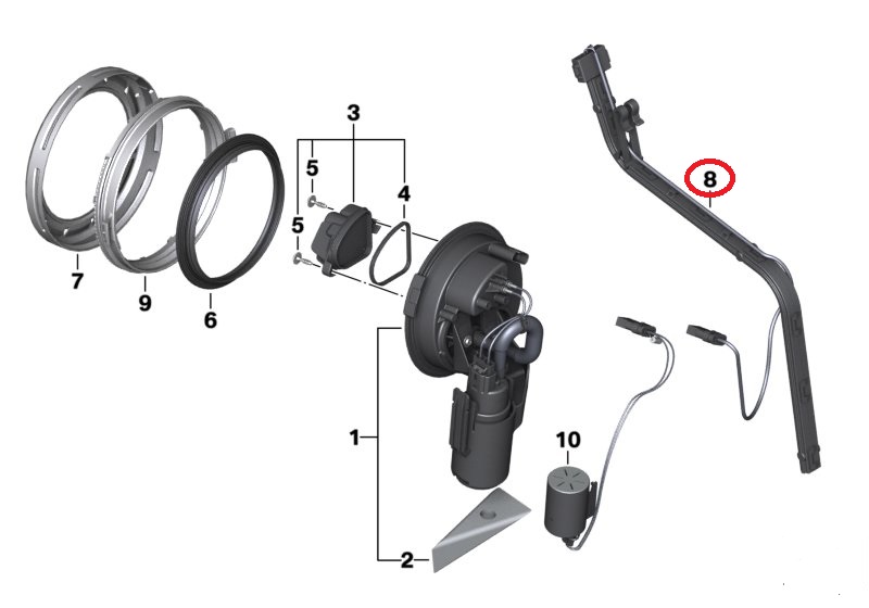 Füllstandsgeber Foliengeber Tank Benzintank NEU !!! 16141600133 für BMW R1200R R1200S