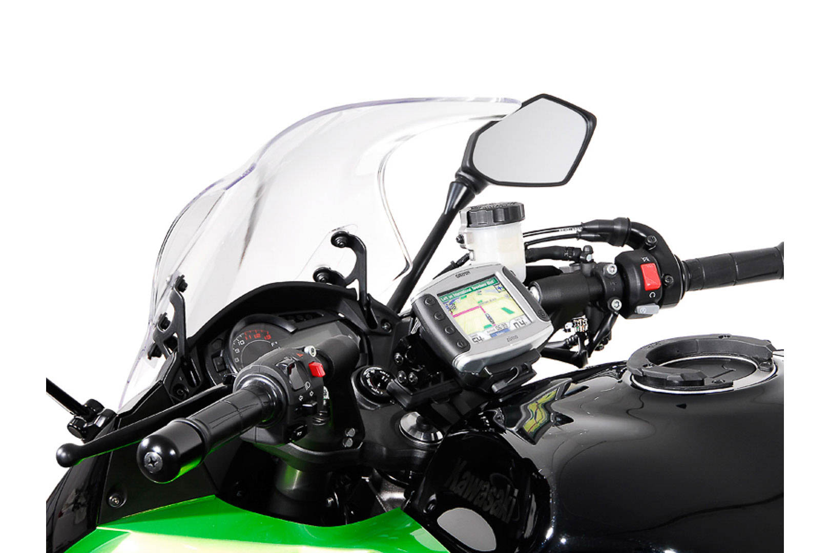 SW-Motech Navi Halter am Lenker Schwarz für Kawasaki Z1000SX / Ninja 1000SX