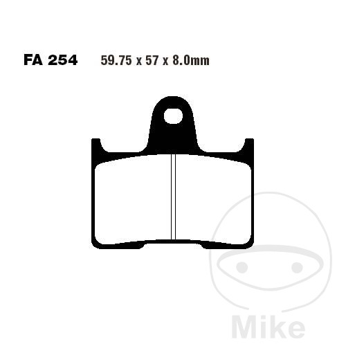 Bremsklotz Standard EBC hinten für BMW M1000RR