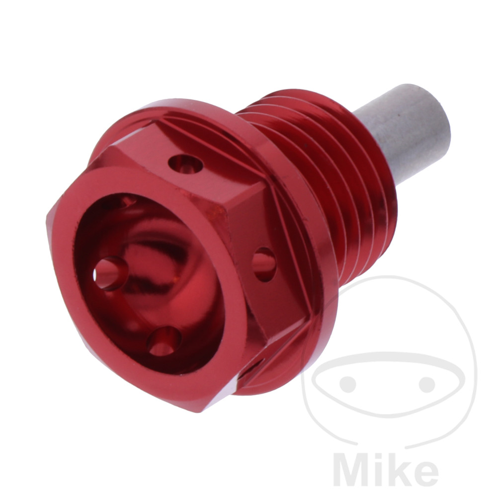 Ölablassschraube magnetisch JMP BOM14X1.50 mm 12 mm Alu Racing rot für BMW R50 R60 R69