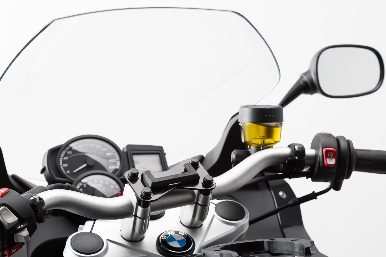 SW-Motech Navi Halter am Lenker Schwarz für BMW F800R / F800GT / Husqvarna TR650