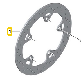 BMW R1200 GS R RT RS LC original Bremsscheibe hinten 34218526568 K50 K51 K52 K53 K54