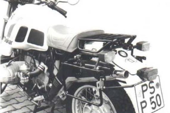 Hepco&Becker Seitenkofferträger festverschraubt schwarz für BMW R80GS Paris Dakar (1984-1987)