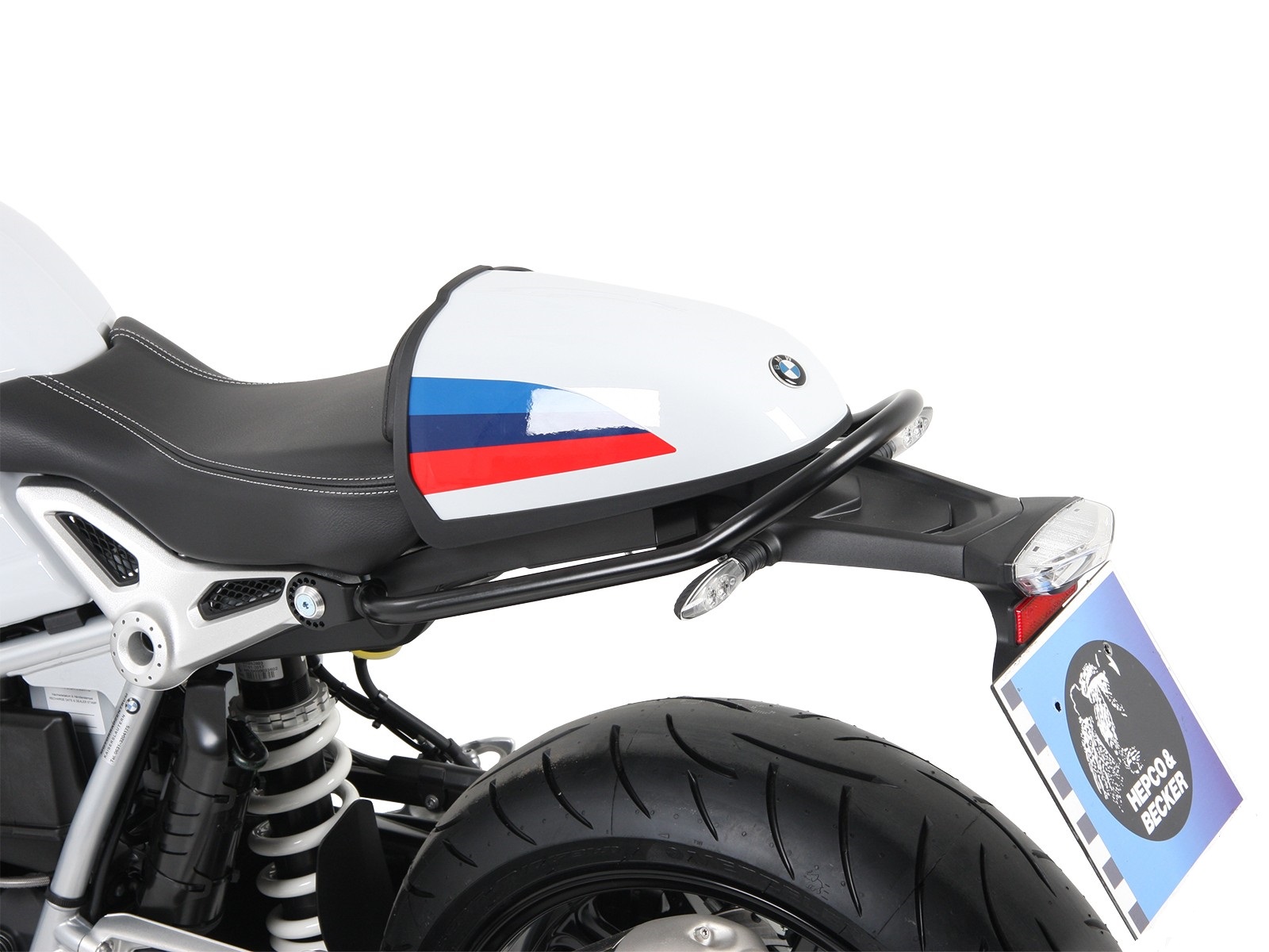 Hepco&Becker Soziushaltegriff / Reling schwarz für BMW R nineT Racer 2017-2023