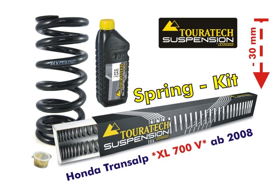 Touratech Suspension Tieferlegung um 30mm Honda Transalp XL700V ab 2008 Austauschfedern